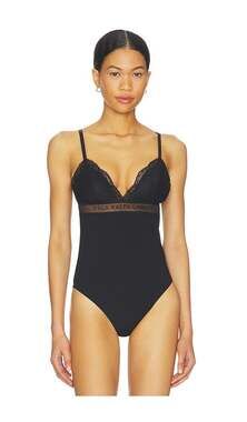 Polo Ralph Lauren Love Intimate Lace Triangle Bodysuit Onyx Small